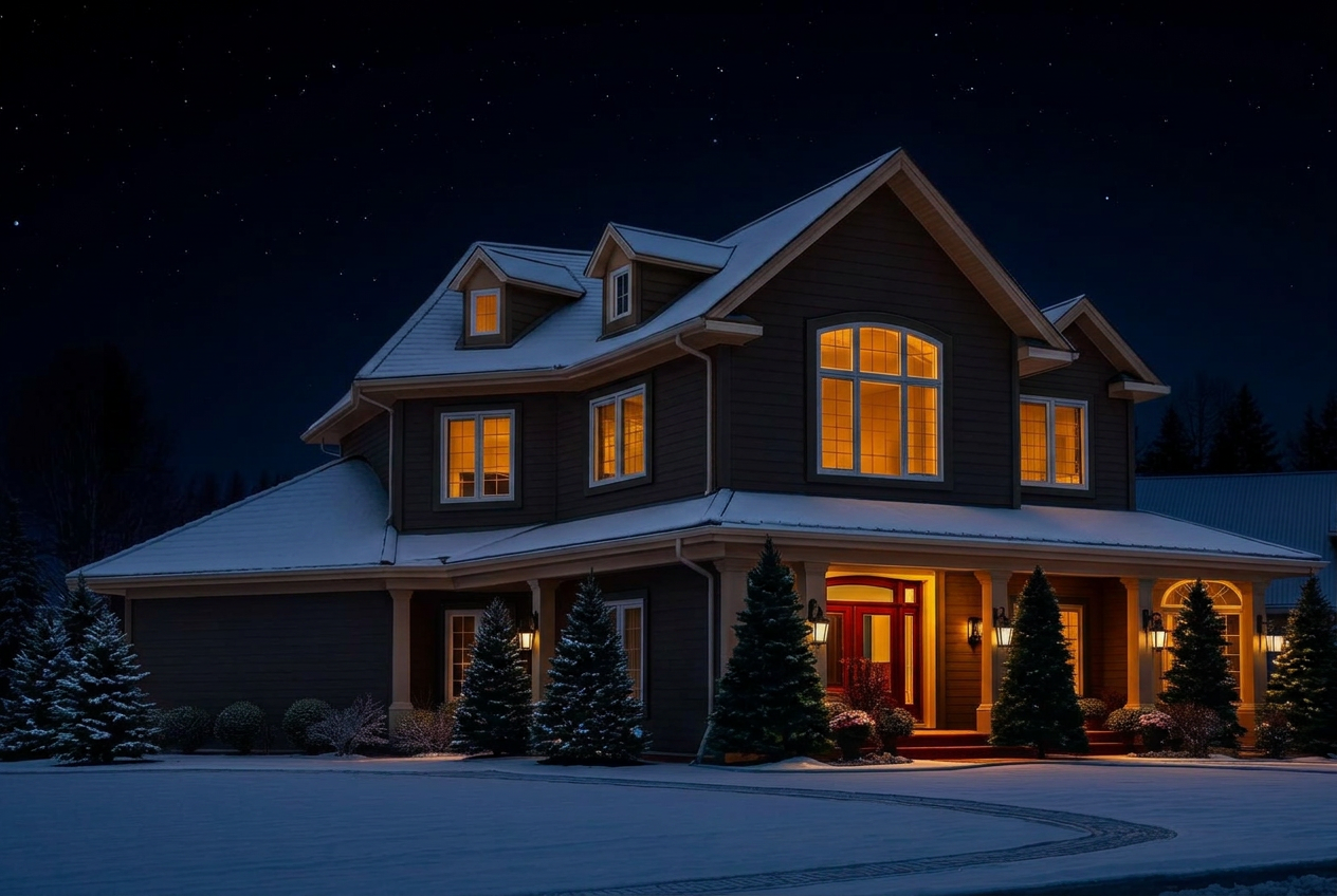 Same home before lights